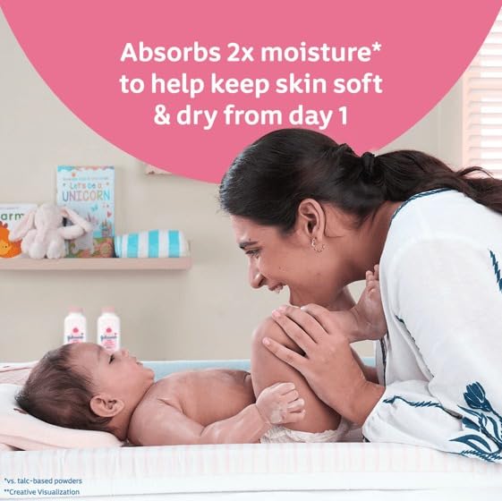 Image of Metrey John-sons Baby Powder Blossoms, Talc-Free, 100g, Pack of 4