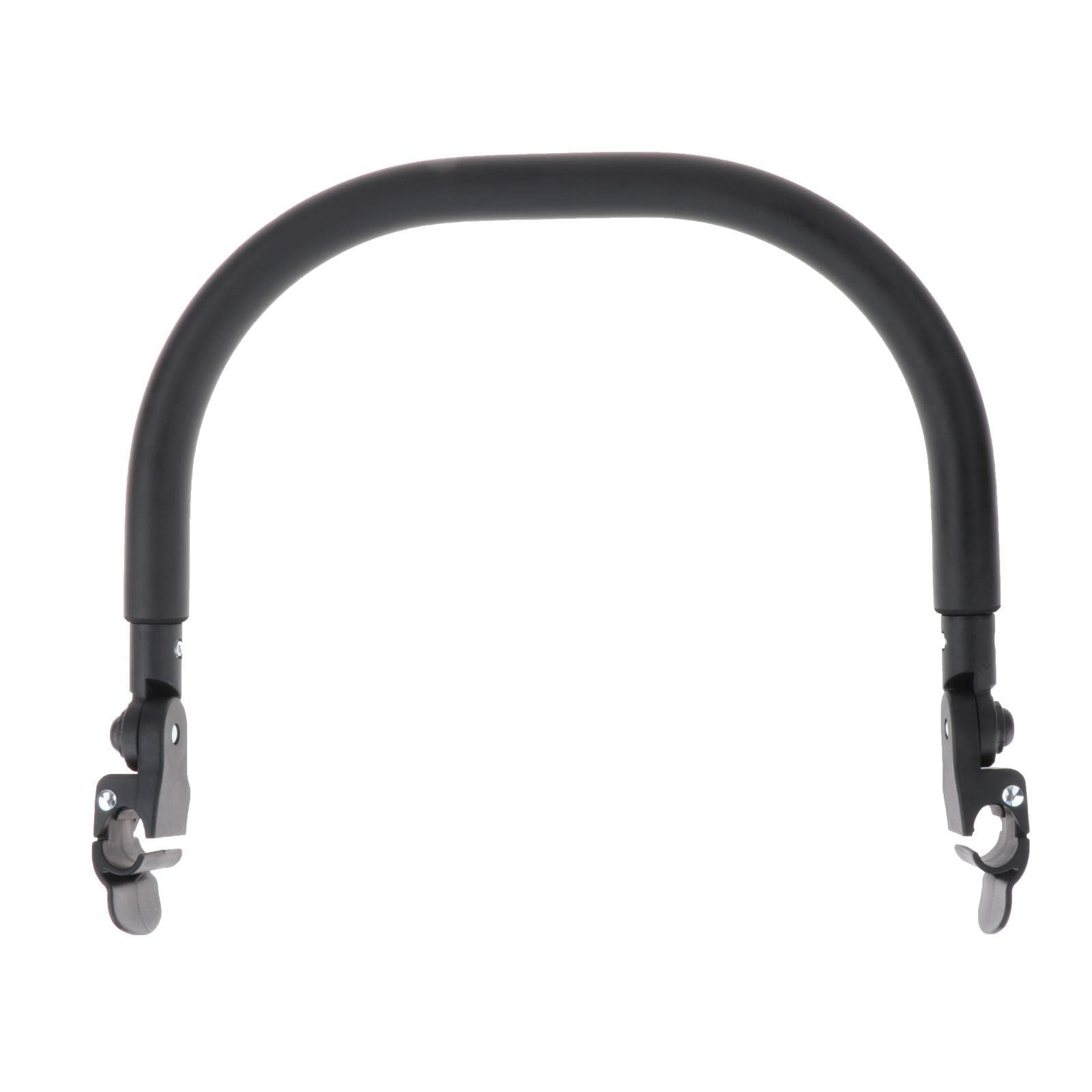 Manillar para Cochecito Infantil Barra de Apoyo Acolchada Y Extraíble Universal en PU Cuero Reposabrazos Ergonómico Adecuado para Paseo Familia, silicona