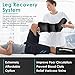 QUINEAR Leg Recovery System for Athletes, Air Compression Recovery Boots Massager for Circulation and Pain Relief - 9 Intensities 60-140 mmHg - FSA-HSA Eligible