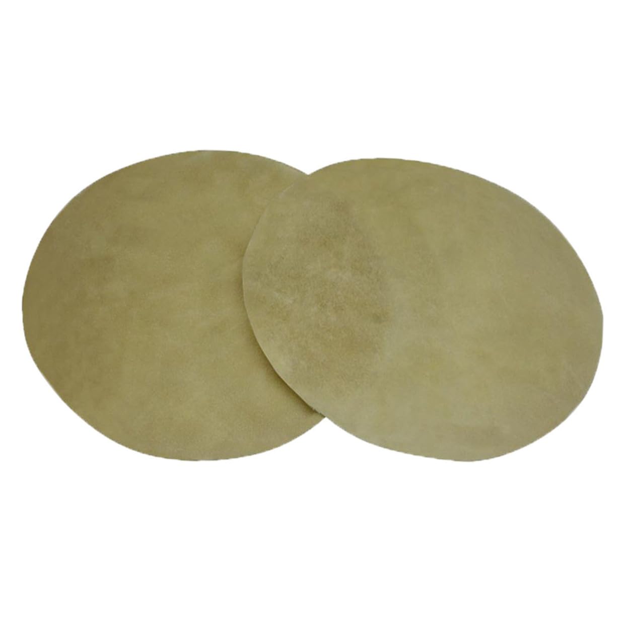 JEWEDECO Goat Skin Drum Head Skin Set 2Pcs Drum Natural Leather 30cm Diameter