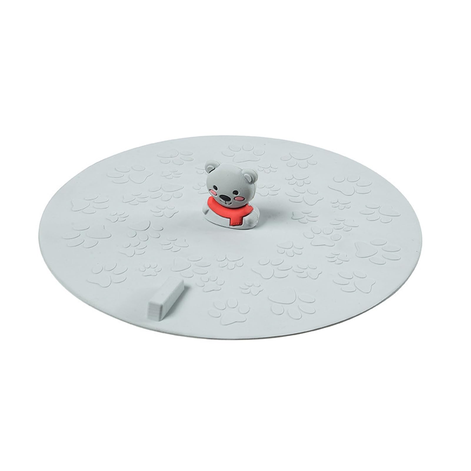 bayicie Silicone Floor Drain Cover with Animal Handle, Universal Bathroom Shower Tub Stopper, Reusable Sewer Anti-Odor Deodorizing Mat