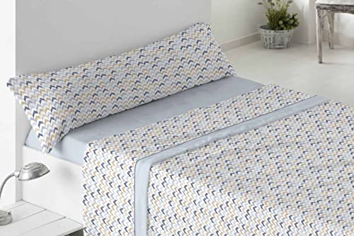 Burrito Blanco│Sábanas de coralina, 974 Azul│Sábanas para Cama de 135 cm│ Disponible en Más Medidas│Sábanas de Invierno 135│Sábanas de coralina│Color Azul