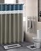 Home Dynamix DB15D-329 Designer Bath Polyester 15-Piece Bathroom Set, Blue/Beige