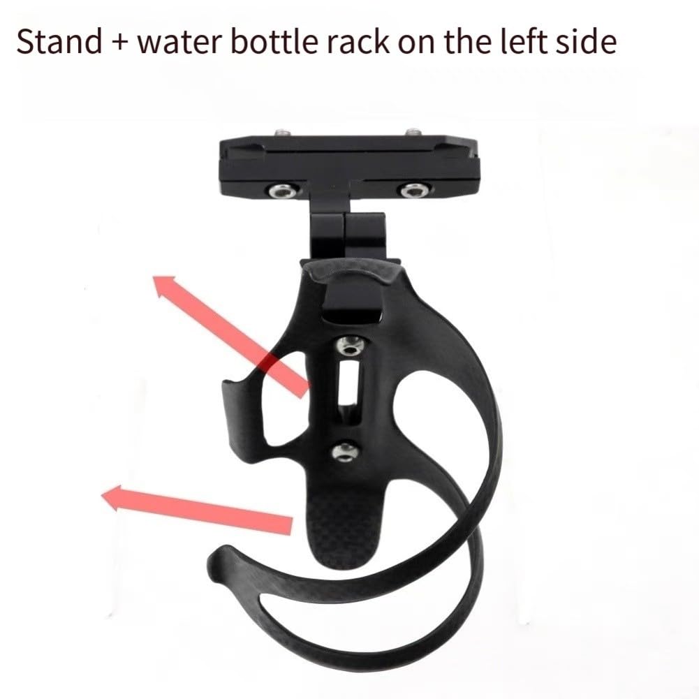 ReachMall Soporte de extensión de asiento de aleación de aluminio, soporte para botella de agua, jaula ligera de fibra de carbono para bicicleta de carretera, MTB, ciclismo