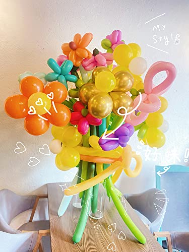 100Pcs Magic Skinny Balloons, Colorful Long Latex Balloons Twisting Diy Animal Balloon For Animal Shape Party Christmas Birthday Clowns Wedding Decorations #TOP5
