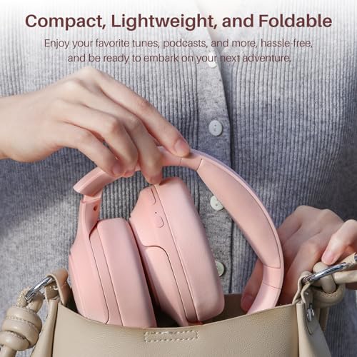 Image of TOZO Hybrid Active Noise Cancelling Headphones, Wireless Over Ear Bluetooth Headset, 60H Playtime, Hi-Res Audio Custom EQ via App Deep Bass Comfort Fit Ear Cups, for Home Office Travel