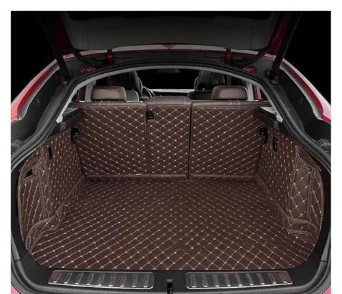 Tapis de coffre voiture pour Mercedes Benz EQE SUV 2022-2026 protection café