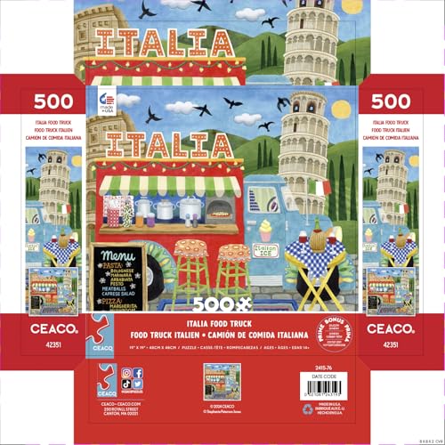 Rompecabezas Ceaco de 500 piezas: Food Truck de Stephanie Peterson Jones Italia miniatura 1