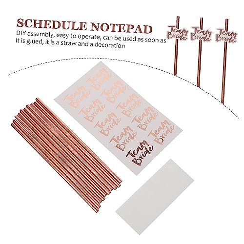 20 pitillos flexibles de papel dorados para fiestas miniatura 7