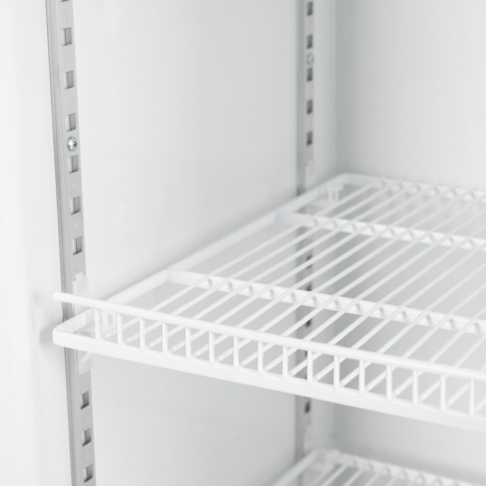 Cleiton® Armario Expositor Refrigerador 1 Puerta de Cristal 300 Litros Doble Cristal Templado Refrigeracion Ventilada Antivaho 600x550x1950 mm | Vitrina Expositora Refrigerada | Nevera Frio Bebidas