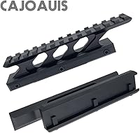 Vista 6 de Picatinny Riser Mount 1 pulgada táctico de alto perfil montaje base elevador Weaver Picatinny Rail hacia adelante extendiendo alcance y óptica