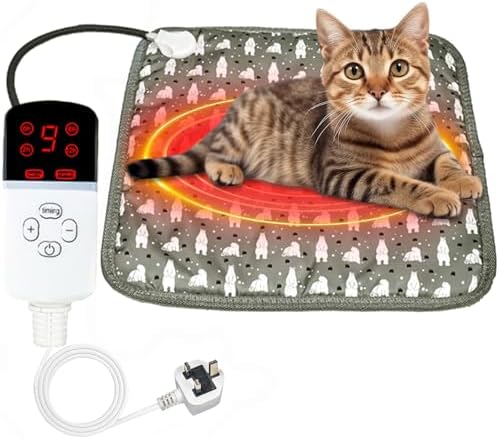 OBEST Pet Heating Pad, Electric Heated Pad for Dog Cat, Warm Mat ...
