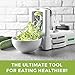 Spiralizer Ultimate 10 Strongest-and-Heaviest Duty Vegetable Slicer Best Veggie Pasta Spaghetti Maker for Keto/Paleo/Gluten-Free, With Extra Blade Caddy & 4 Recipe Ebook White