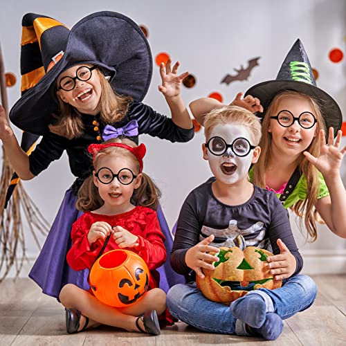 Miniatura 4 de Aomig Gafas Redondas De Mago, Gafas Niño De Mago, Gafas Disfraz Accesorios Halloween Adulto, Gafas Fiesta Para Mago College Cosplay Halloween Regalo