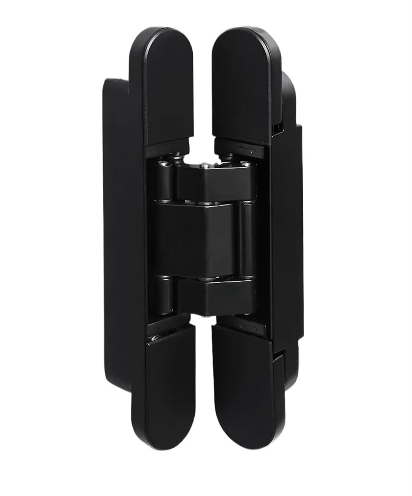 Concealed Hinges Invisible Door Hinge Hidden Three-Dimensional Adjustable Cross Wooden Outside Open for Furniture(40KG-Black)