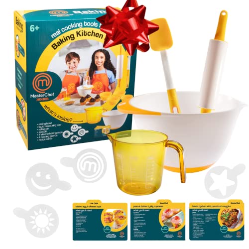 Product Image of the MasterChef Junior Baking Kitchen Set for Kids - 7 Pc. Kit Includes Real Cooking...
