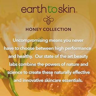Earth To Skin Manuka Honey Day Gel Cream Face Moisturizer with Manuka Honey and Hyaluronic Acid - Lightweight Face Cream for Daily Hydration, Fast Absorbing non Greasy Formula with Vitamin E - 4fl oz