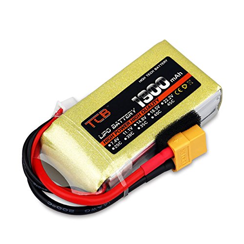 11.1V/3S 1300mAh 45C Lipo Battery XT60 plug