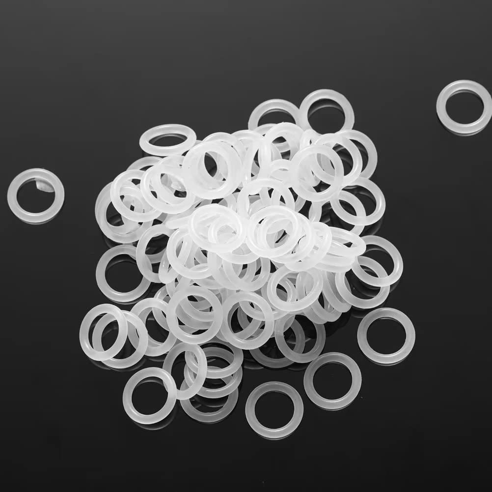 O-ring in Silicone, Rondelle Clear, Guarnizione Guarnizioni in Gomma 14x2mm (60 pcs)