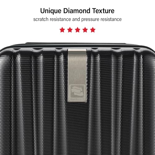 Image of Hanke Hardshell Luggage Sets 3 Piece Extra Large Suitcases with Lock,28 Inch Luggage with Spinner Wheels, PC Travel Suitcase for Women Men 20 24 29Inch,Jet Black