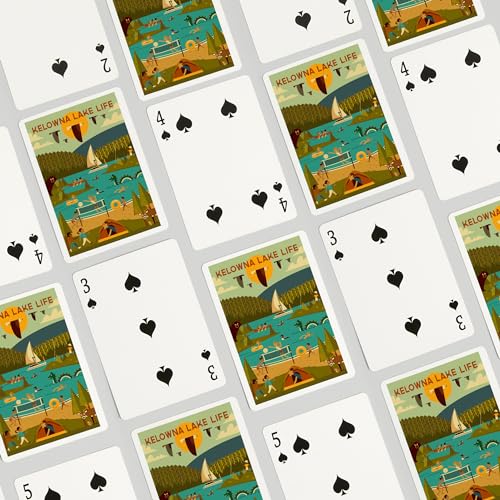 Lantern Press Kelowna British Columbia, 52 cartas de póker miniatura 4