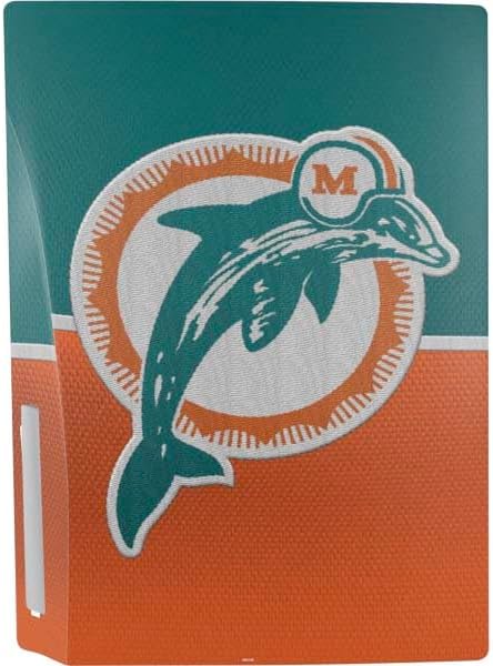 Skinit Decal Gaming Skin Compatible with PS5 Bundle - Officially Licensed NFL Miami Dolphins Vintage Design