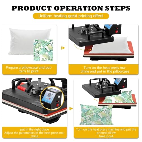 Heat Press Machine 29x38cm para transferencia térmica miniatura 7