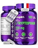 L Tryptophane 500 mg – Gélules Haute Concentration – 180 Gélules | Acide Aminé Essentiel | Certifié GMP & Testé en Laboratoire en Allemagne (1 Pack)