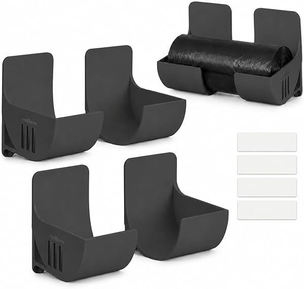 Yutissi rangement sac poubelle, lot de 4, noir