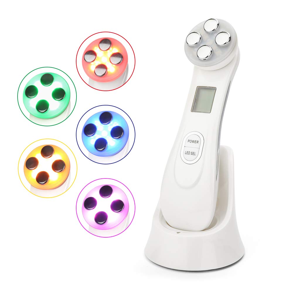 Radiofrequency Facial Lifting Mesotherapy RF&EMS Face Lifting 5 in 1 LED Photon Firming Anti Aging Beauty Acne Wrinkle Remover