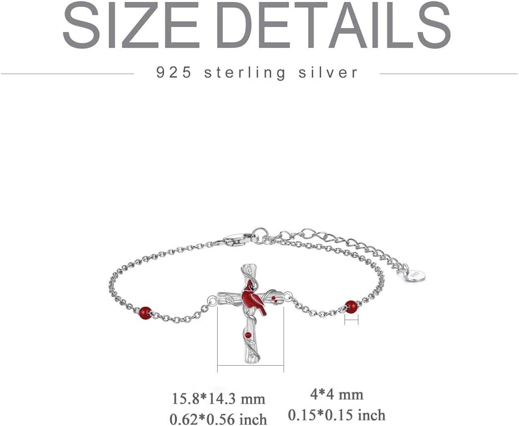 POPKIMI Sterling Silver Cute Animal Link Bracelet Wolf/Frog/Sea Turtle Bracelet for Women Birthday Jewelry Gifts