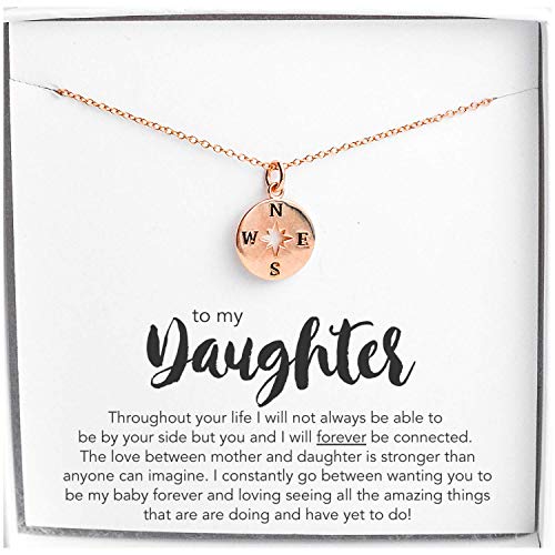 Daughter Gift from Mom, Rose Gold 