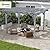 Outsunny 12' x 10' Outdoor Pergola, Wood Grape Gazebo for Climbing Plant Support, Garden, Patio, Backyard, Deck, Gray