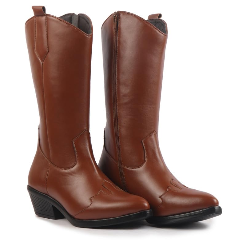 Image of FAUSTO Women Flared Heel Boots