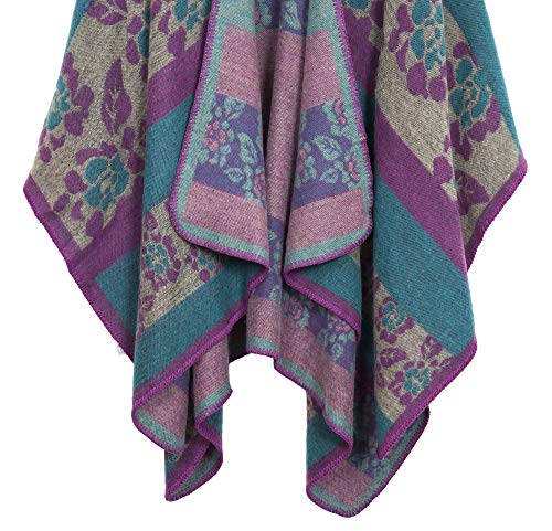 Urban GoCo Donne Eleganti Lavorato a Maglia Poncho...