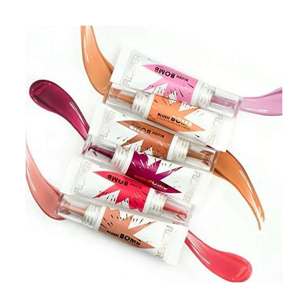 FLOWER-BEAUTY-Blush-Bomb-Color-Drops-for-Cheeks-Liquid-Gel-Cream-Blusher-Makeup-Multiple-Beauty-Awards-Lightweight-Radiance-Bubbly FLOWER Beauty By Drew Barrymore Liquid Blush Makeup Bomb Color Drops -Silky Lightweight Formula + Gel Cream Blush for Cheeks - Radiant + Glossy Finish - Buildable + Lightweight Formula - Cruelty-Free + Vegan (Bubbly)