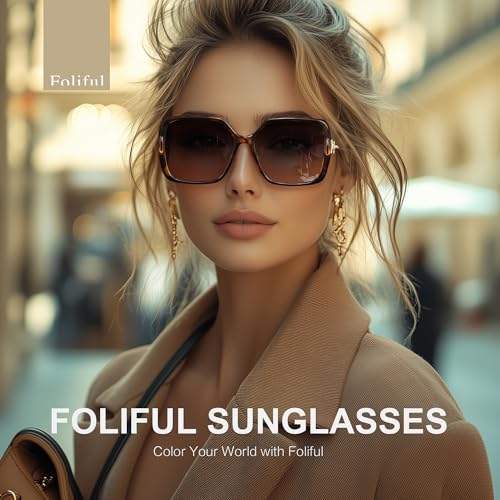 Vintage Square Oversized Sunglasses Womens Mens, Retro Designer Style Shades UV Protection Sun Glasses3