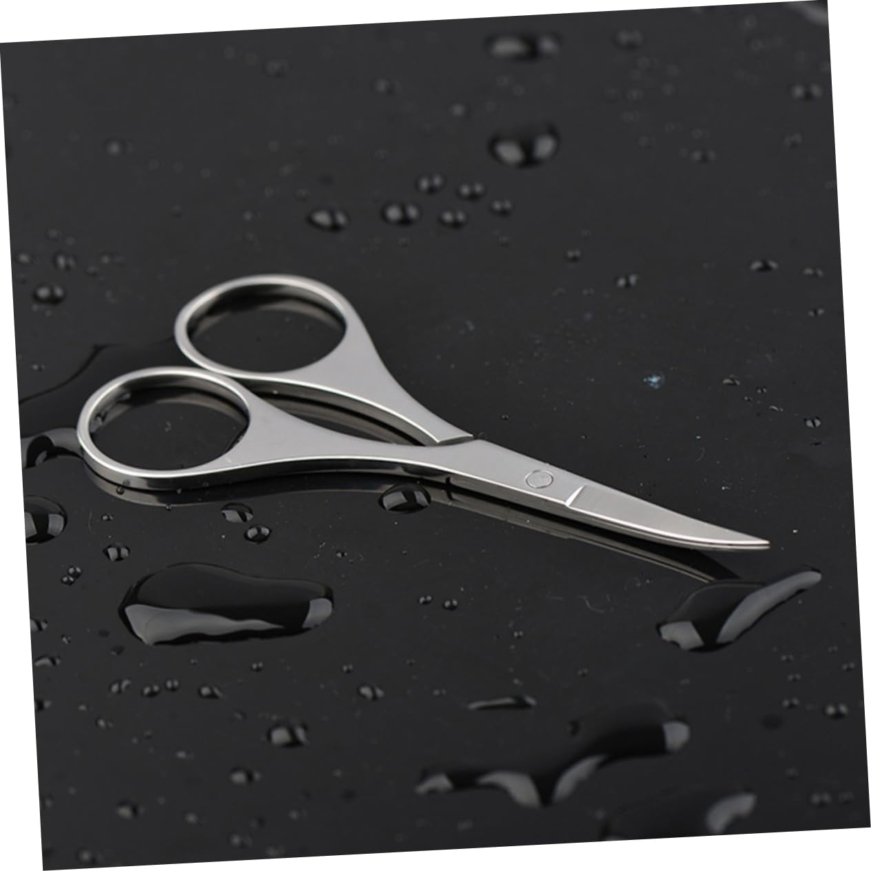 Mikinona Ciseaux pour Sourcils et Poils de Nez Vibrisses Inox Sécurité Coupe Précise Arrondi Pratique