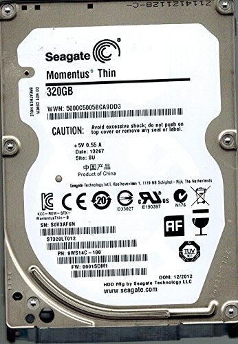 foto reale dell'oggetto ST320LT012 A / I: 0001SDM1 P / N: 9WS14C-188 SU 320GB