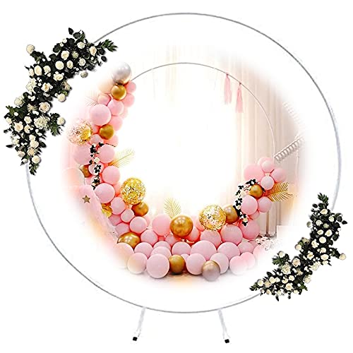 KHXJYC Arc De Mariage, Accessoires De Mariage, Anneau en Fer Forgé, Fond De Mariage, Arc Rond, DéCoration De FêTe, DéCoration De FêTe, Arrangement De Fleurs Artificielles,2M