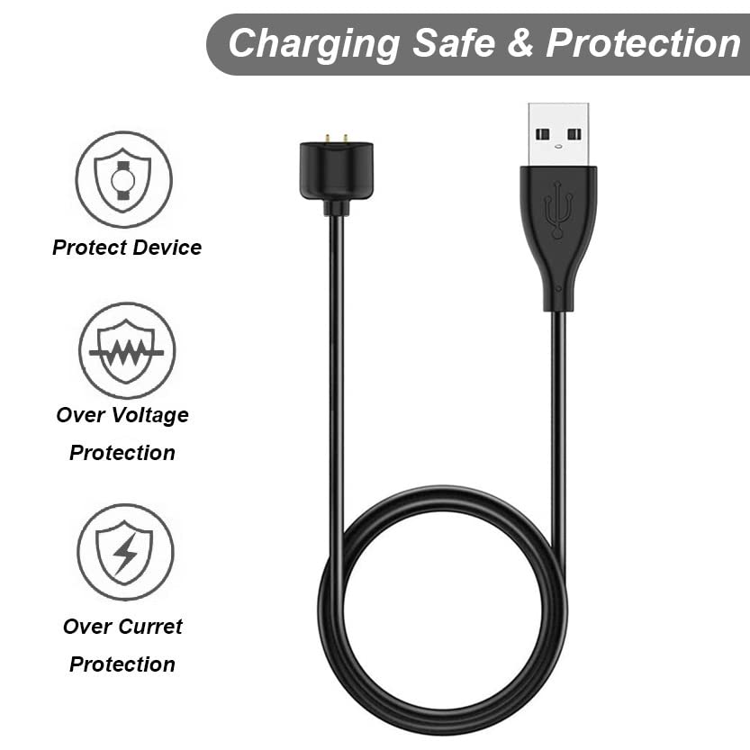 Miniatura 5 de Emilydeals Cargador para Amazfit Band 5, Xiaomi Mi Band 765 Activity Fitness Tracker - Cable de carga magnético de repuesto Cable USB 3.3 ft3.3 pies