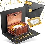 BASICBIRD Gutschein zum Selberausfüllen als PopUp Schatztruhe, Gutschein Karte Geburtstag mit Rubbelkarte, Gutscheine zum selber ausfüllen, Gutscheinkarten zum selbstausfüllen, Geburtstage, Geschenke