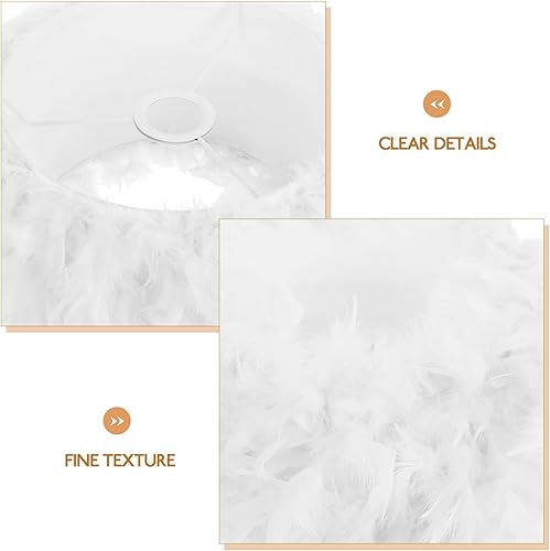 Miniatura 6 de OSALADI Pantalla de lámpara de tela blanca Manual