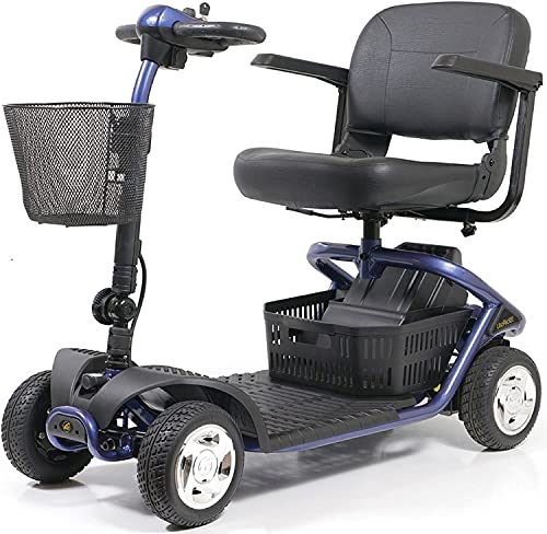 Golden Technologies - LiteRider - Lightweight Travel Scooter - 4-Wheel - Blue