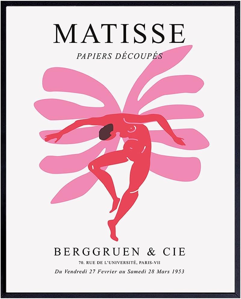 Lienzo de Henri Matisse rosa cuadro de baile minimalista de 30x40cm decorativo para salon
