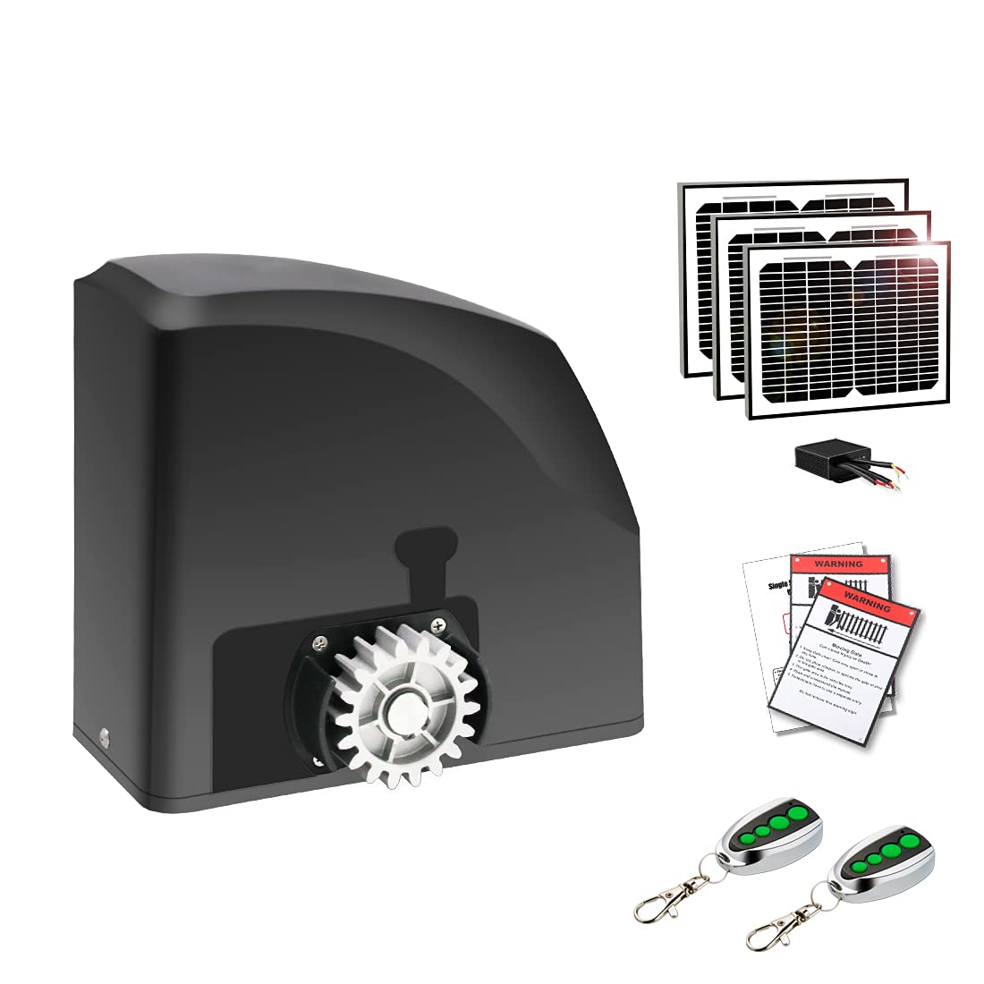 Buy TOPENS DKR500S Solar Sliding Gate Opener Heavy Duty Rack Driven