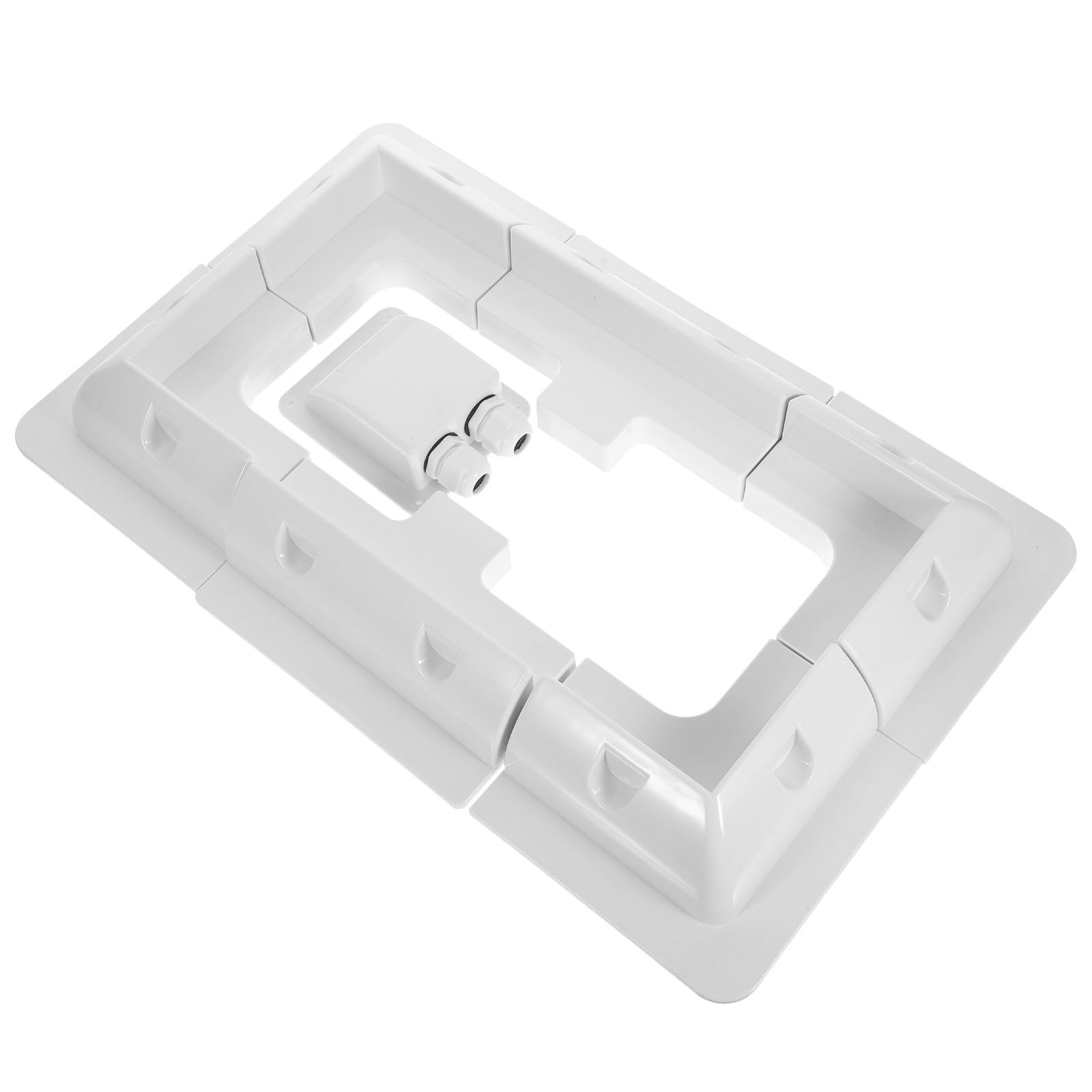Supporto per Pannello Solare, Kit Bianco Abs, Stabile e Moderno
