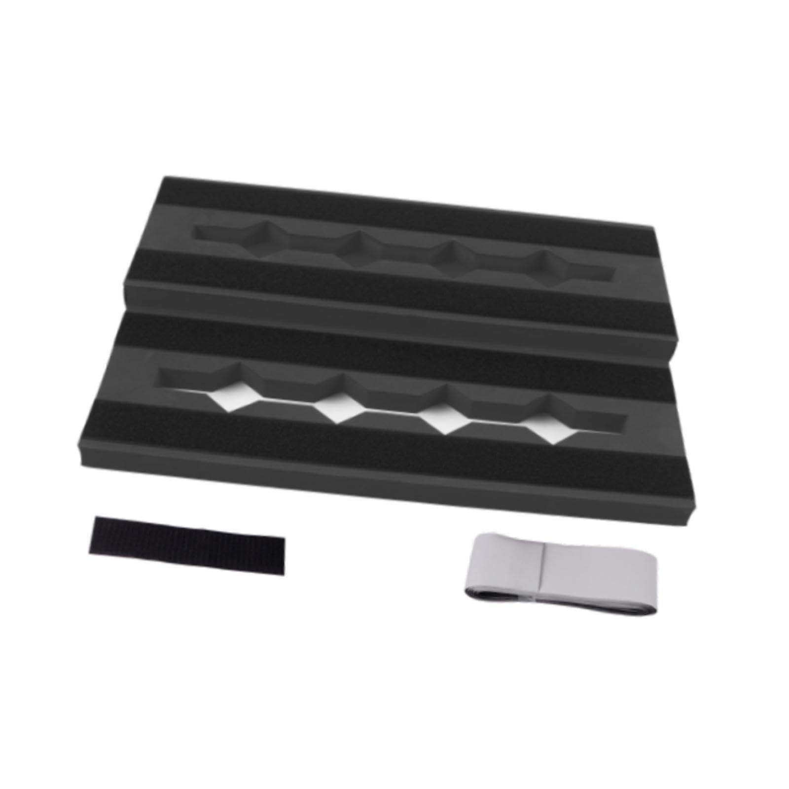 DYNWAVE Guitar Effect Pedal Board Guitar Accessories AntiSlip Professional EVA Foam Single Effect Board for Studio Musicians, Black