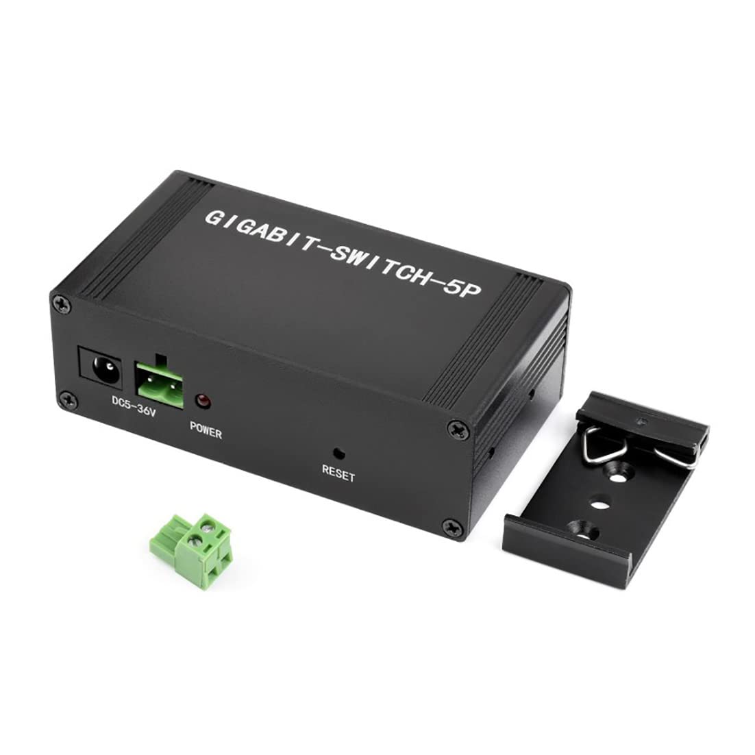 Industrial Grade 5P Gigabit Ethernet Switch, 5X 10/100/1000M Ethernet Ports, Support DIN Rail Mount, IEEE 802.3X-Compliant