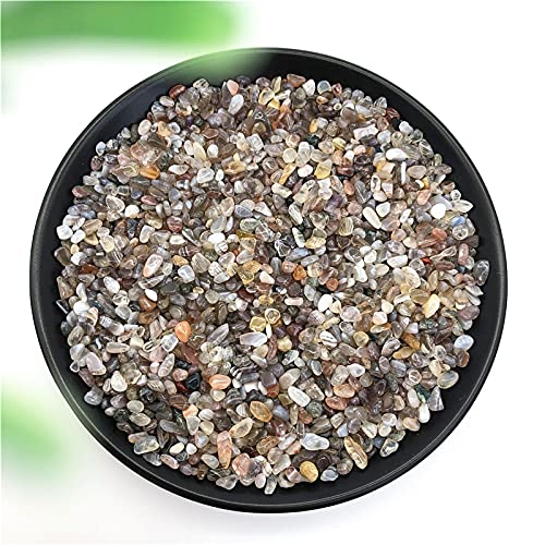 Piedras de Grava de Cristal de ágata Pulida Natural de 50 g Adecuadas for decoración de peceras Piedra Natural decoración de la habitación